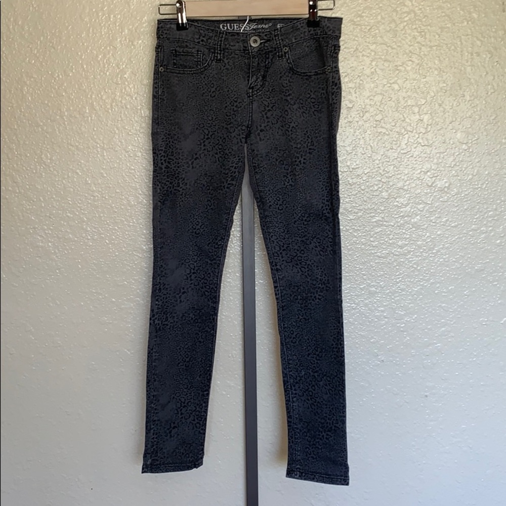 GUESS JEANS Leopard Print Denim